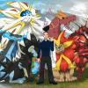 (Commission) Gray and his Alola Pokemon team. (G)